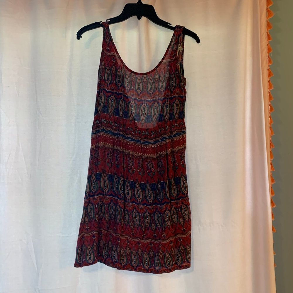 Plum with Design Dress